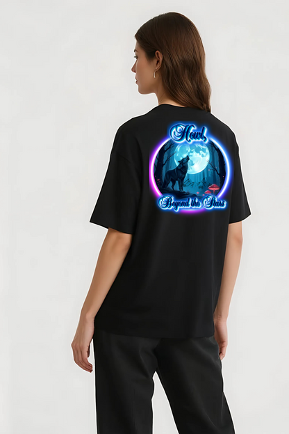 HOWL OVERSIZED TEE BLACK