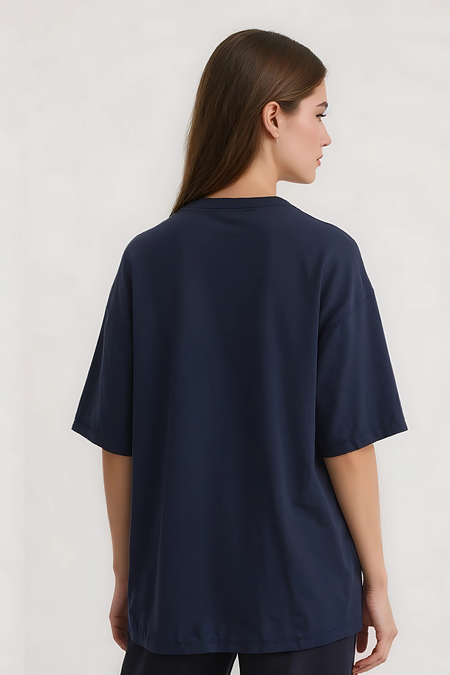 OVERSIZED TEE NAVY-BLUE