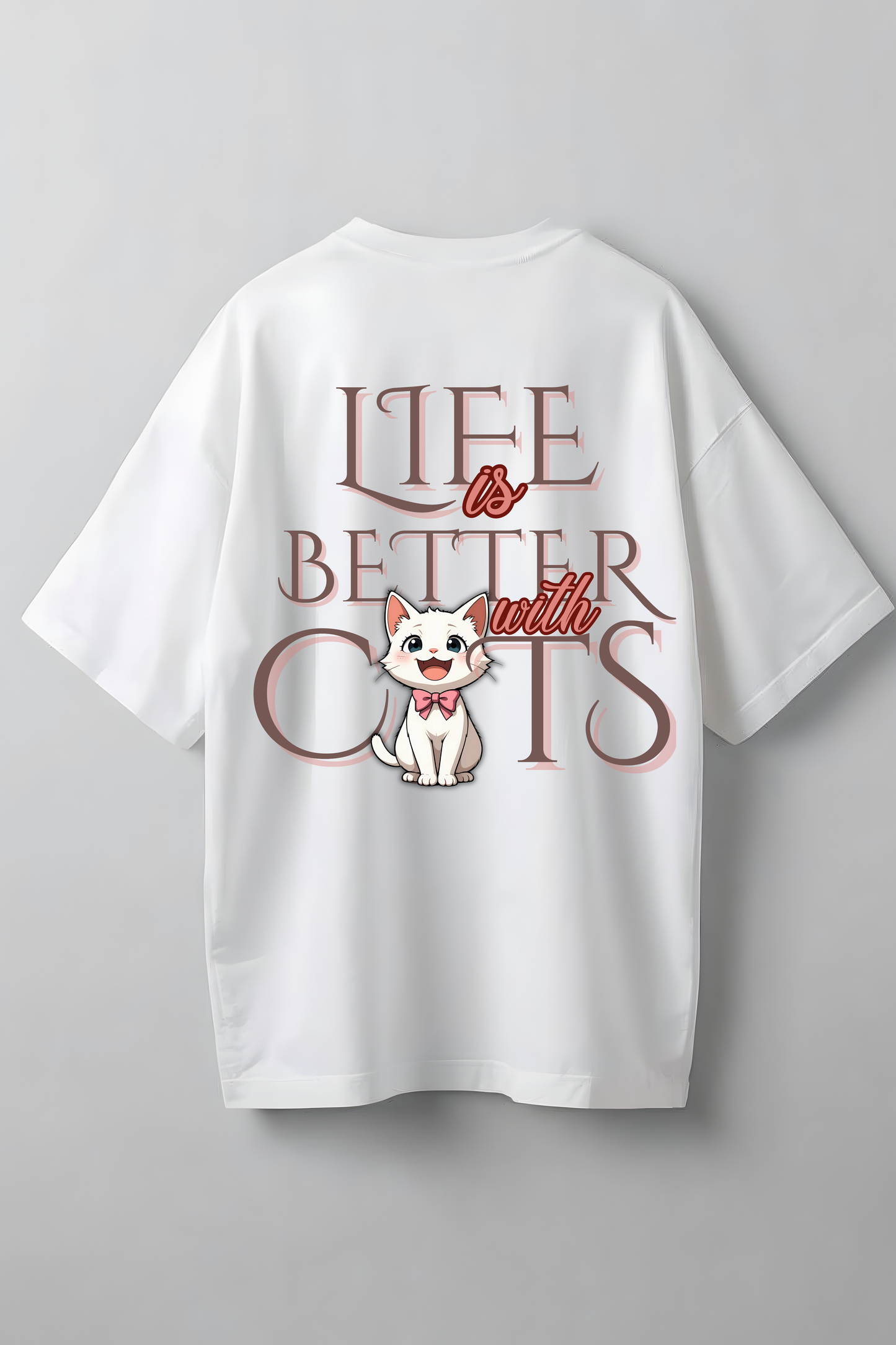 CATS AND DOGS OVERSIZED T-SHIRT