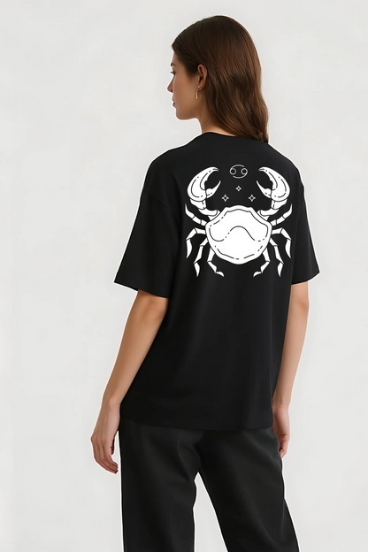 CANCER OVERSIZED TEE BLACK
