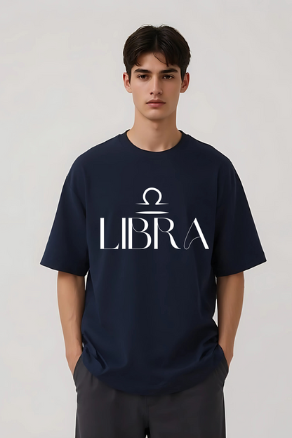 LIBRA OVERSIZED TEE NAVY-BLUE