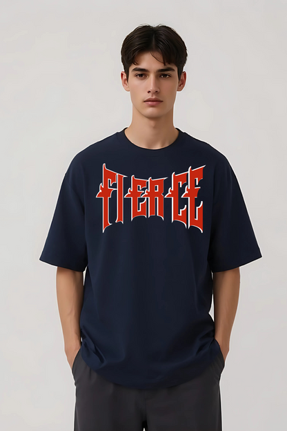FIERCE OVERSIZED TEE NAVY-BLUE