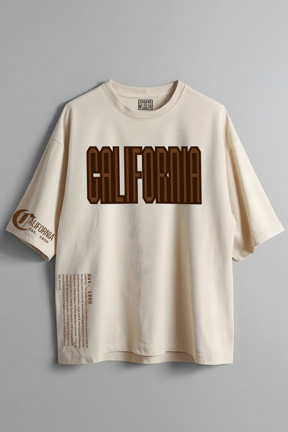 CALIFORNIA OVERSIZED T-SHIRT BEIGE