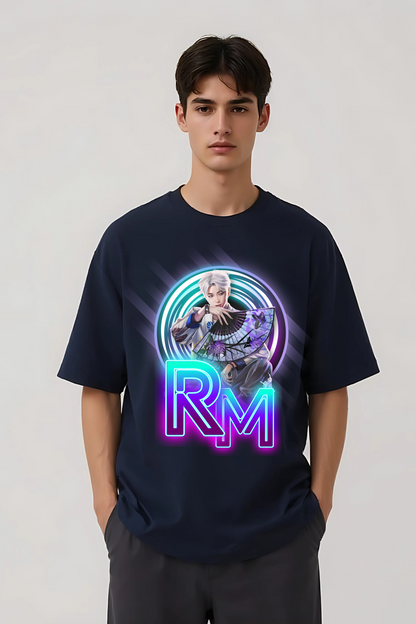 RM OVERSIZED TEE NAVY-BLUE