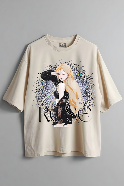 ROSE OVERSIZED T-SHIRT