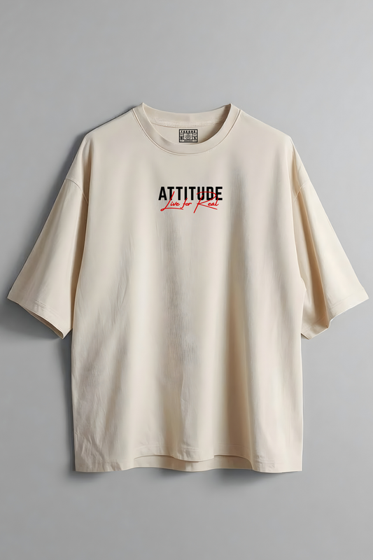ATTITUDE LIVE FOR REAL OVERSIZED T-SHIRT