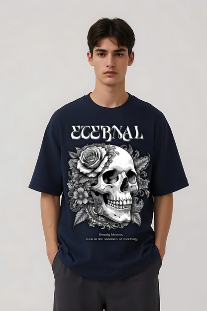 ETERNAL OVERSIZED TEE NAVY BLUE