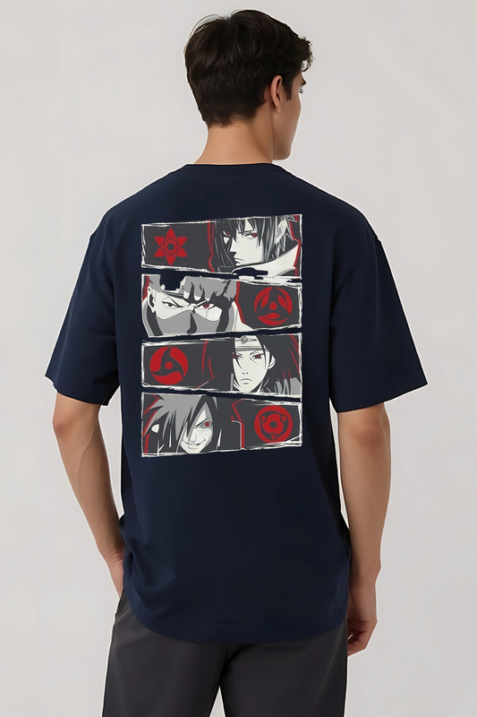 NARUTO SHANIGAN OVERSIZED TEE NAVY-BLUE