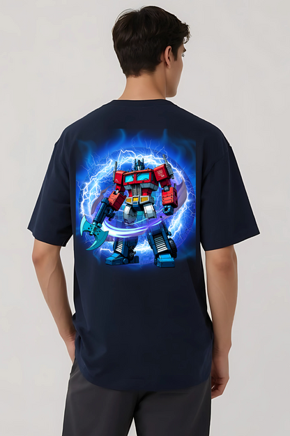 OPTIMUS PRIME OVERSIZED TEE NAVY-BLUE