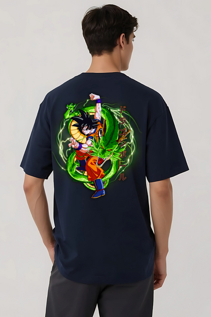 GOKU OVERSIZED TEE NAVY-BLUE