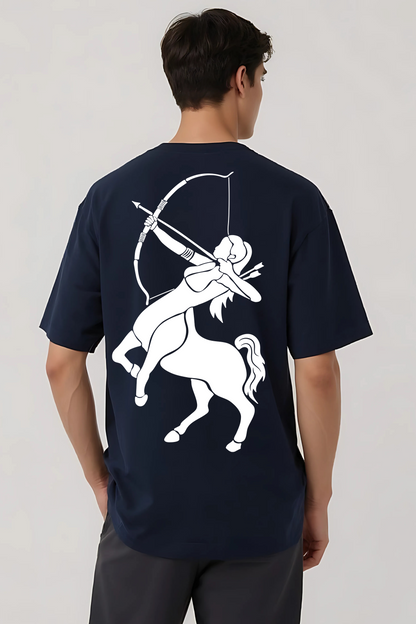 SAGITTARIUS OVERSIZED TEE NAVY-BLUE