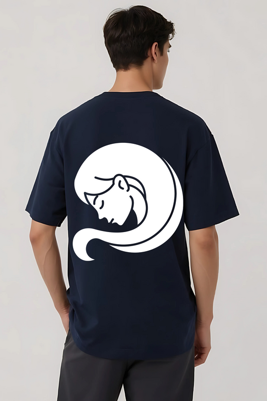 VIRGO OVERSIZED TEE NAVY-BLUE