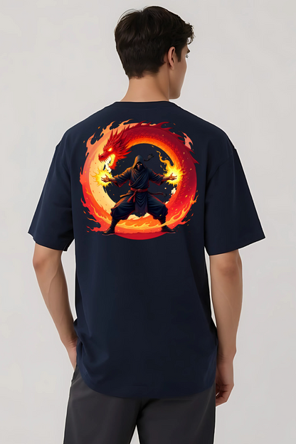 IGNITE GRAPHIC OVERSIZED TEE NAVY-BLUE