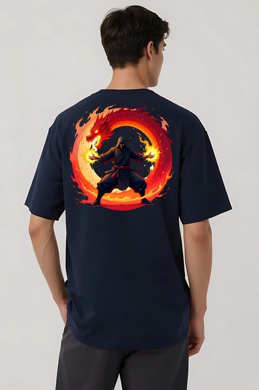 IGNITE GRAPHIC OVERSIZED TEE NAVY-BLUE