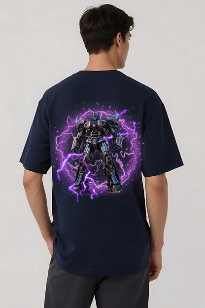 MEGATRON OVERSIZED TEE NAVY-BLUE