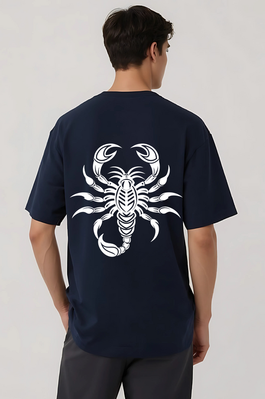 SCORPIO OVERSIZED TEE NAVY-BLUE