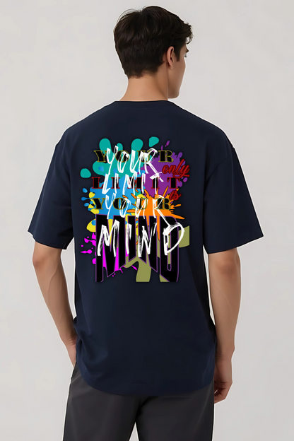 MIND OVERSIZED TEE NAVY-BLUE