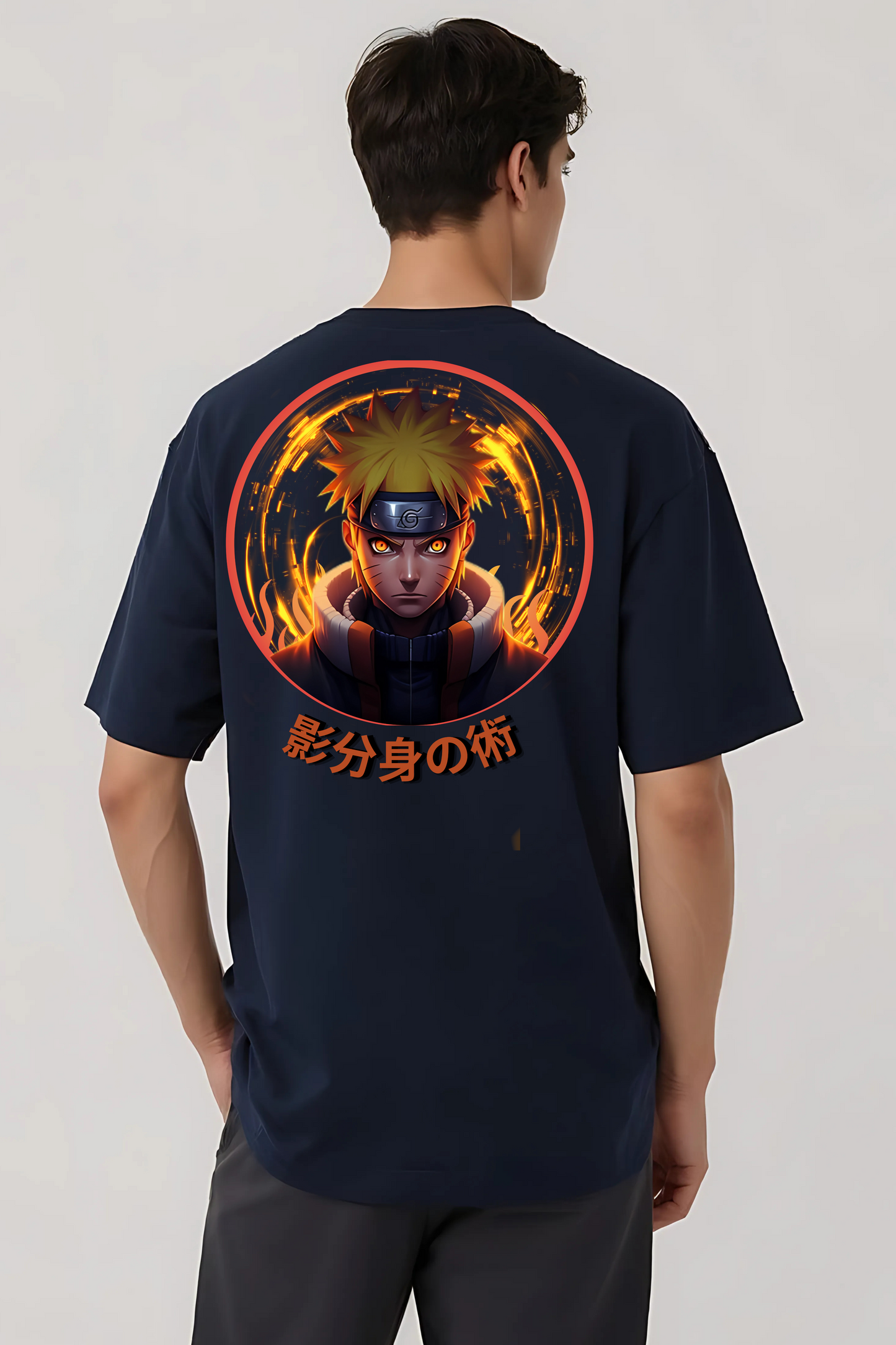 NARUTO GRAPHIC OVERSIZED TEE NAVY-BLUE