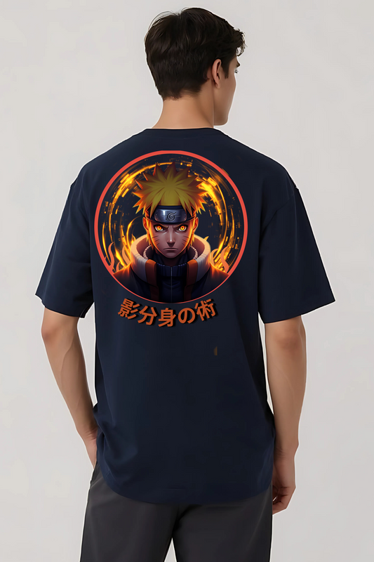 NARUTO GRAPHIC OVERSIZED TEE NAVY-BLUE