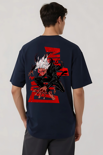 DANDADAN OVERSIZED TEE NAVY-BLUE