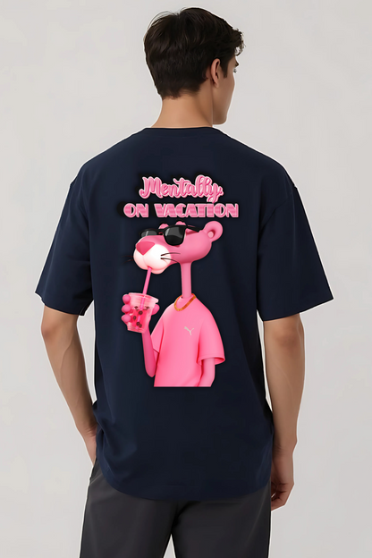 VACATION OVERSIZED TEE NAVY-BLUE