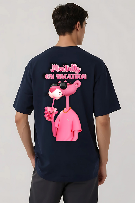 VACATION OVERSIZED TEE NAVY-BLUE