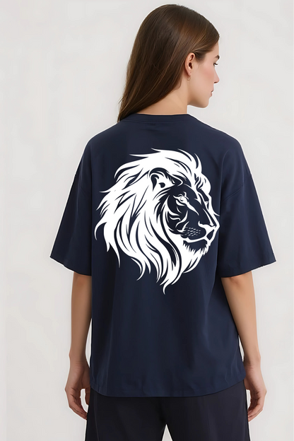 LEO OVERSIZED TEE NAVY-BLUE
