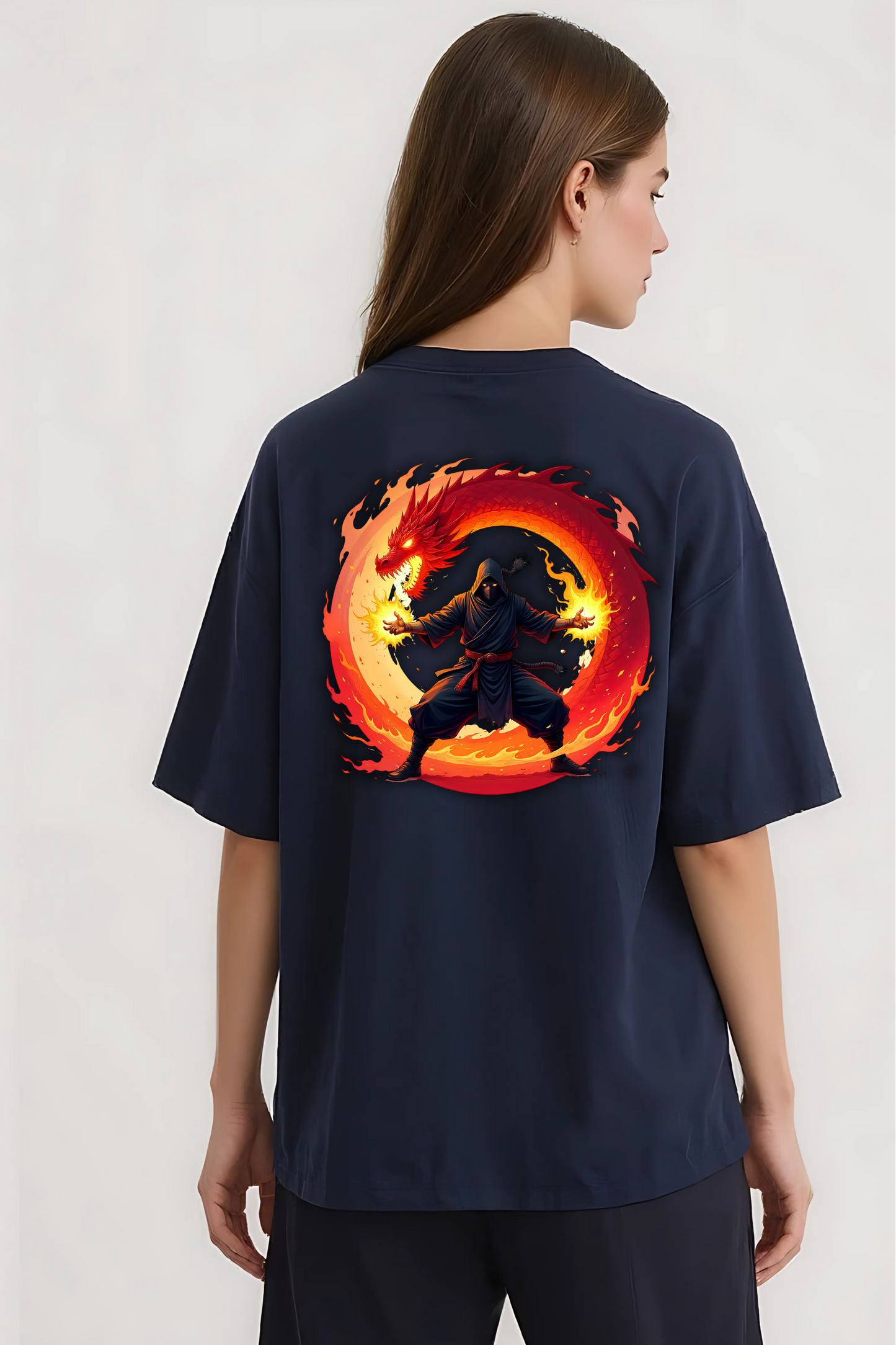 IGNITE GRAPHIC OVERSIZED TEE NAVY-BLUE