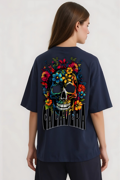 CALAVERA OVERSIZED TEE NAVY-BLUE