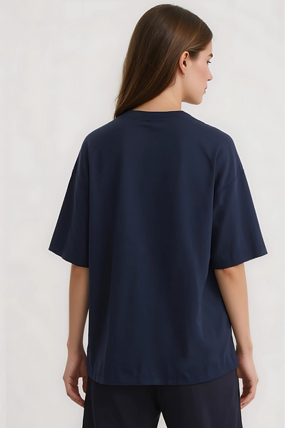 VINTAGE OVERSIZED TEE NAVY-BLUE