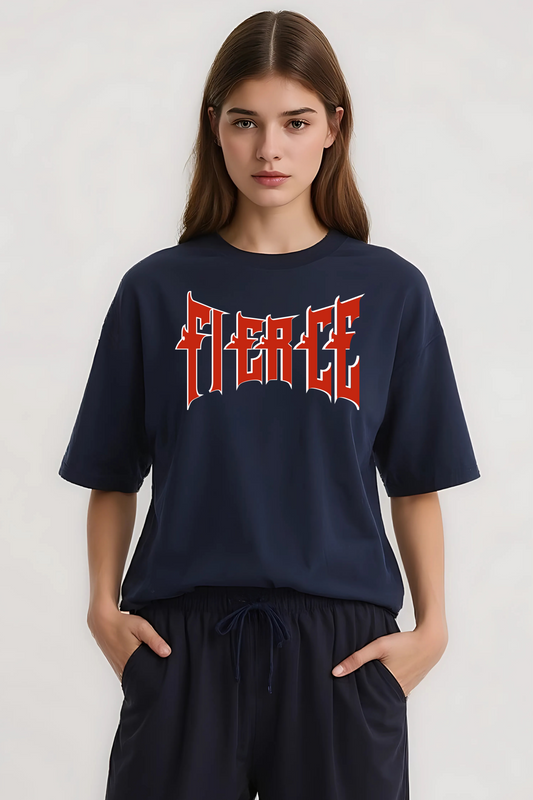 FIERCE OVERSIZED TEE NAVY-BLUE