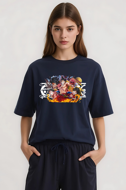 ONE PIECE OVERSIZED TEE NAVY-BLUE