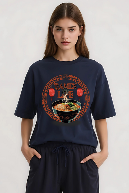 RAMEN OVERSIZED TEE NAVY-BLUE