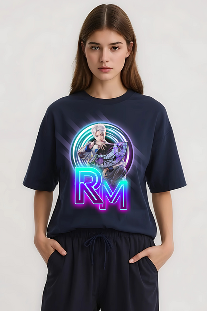 RM OVERSIZED TEE NAVY-BLUE