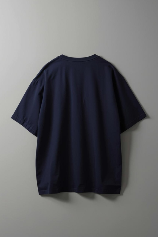 GROUNDED OVERSIZED T-SHIRT NAVY-BLUE