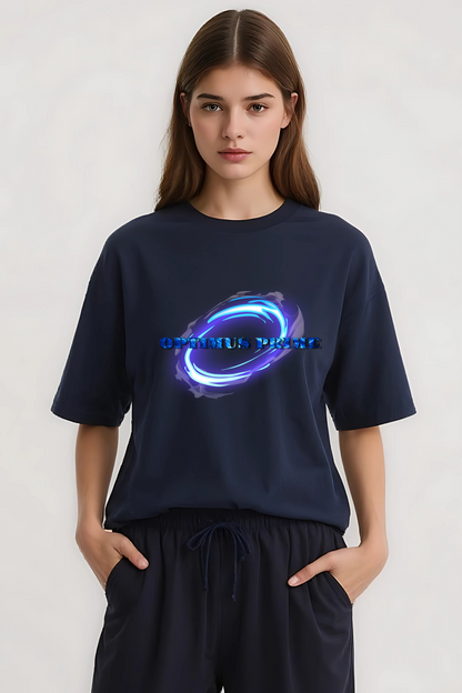OPTIMUS PRIME OVERSIZED TEE NAVY-BLUE