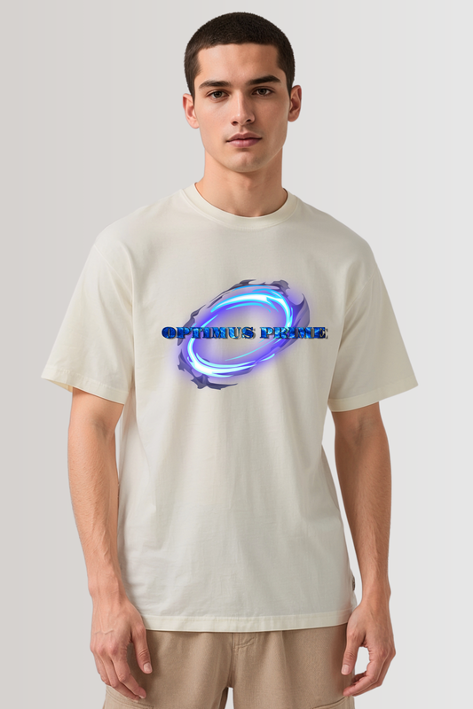 OPTIMUS PRIME OVERSIZED TEE BEIGE