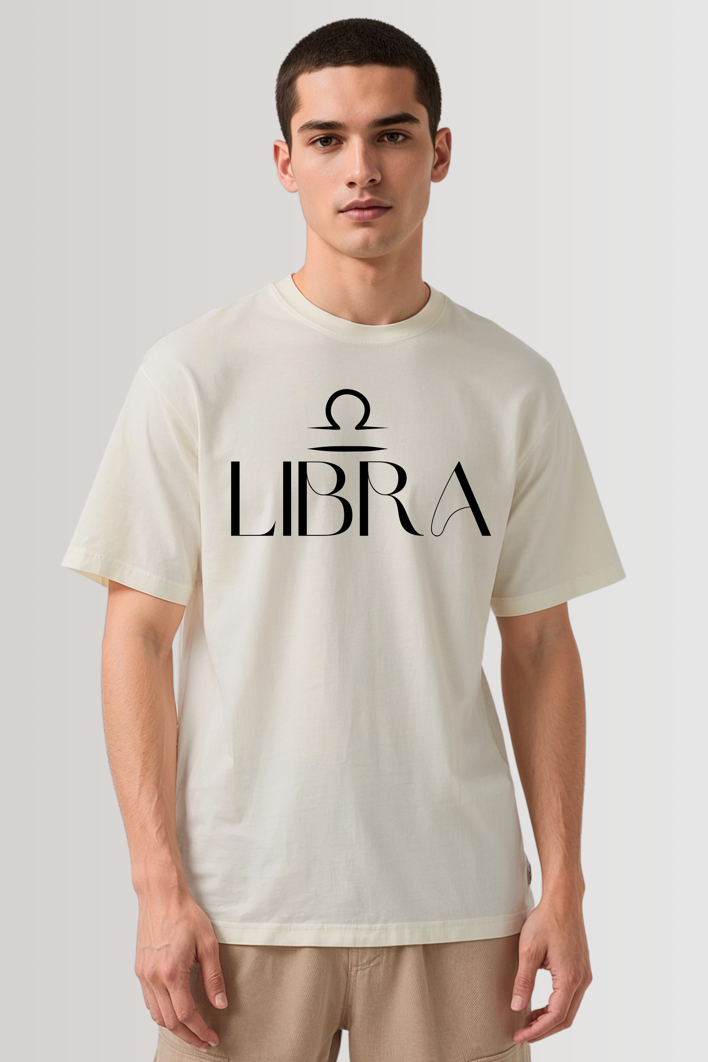LIBRA OVERSIZED TEE BEIGE