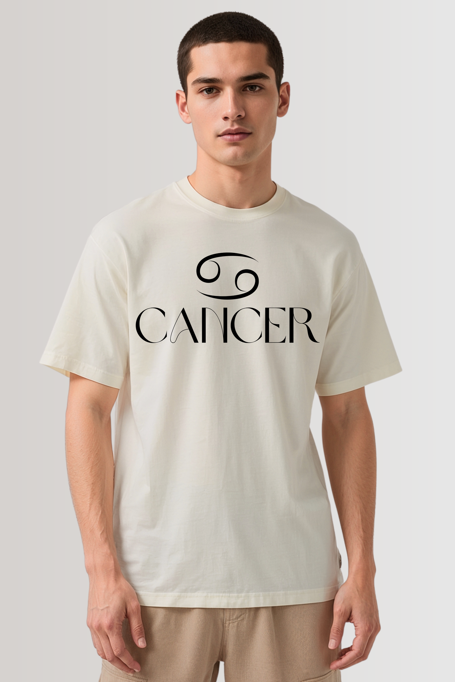 CANCER OVERSIZED TEE BEIGE