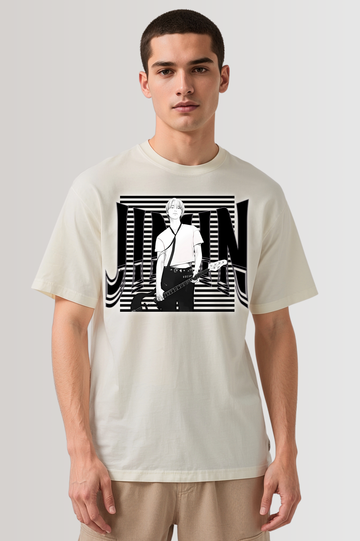 JIMIN OVERSIZED TEE BEIGE