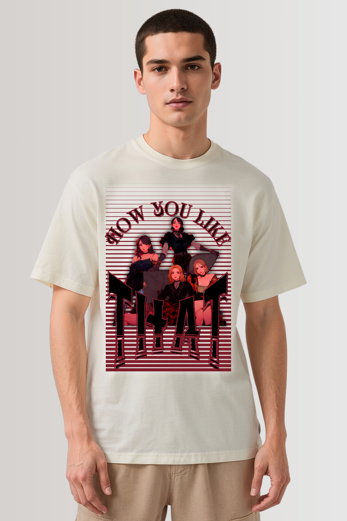 HOW YOU LIKE THAT OVERSIZED TEE BEIGE