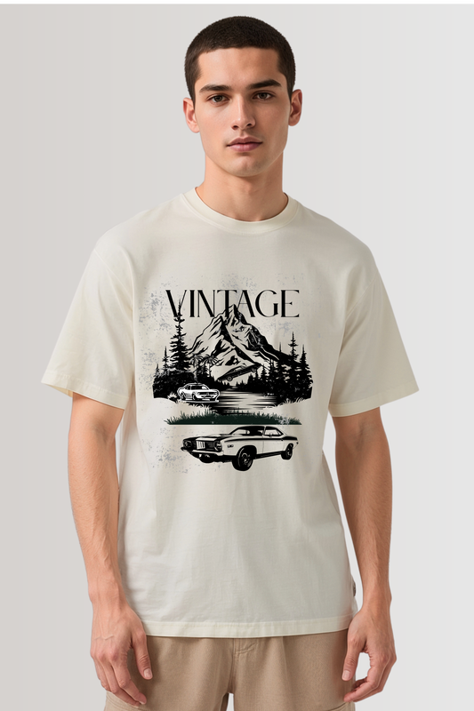 VINTAGE OVERSIZED TEE BEIGE