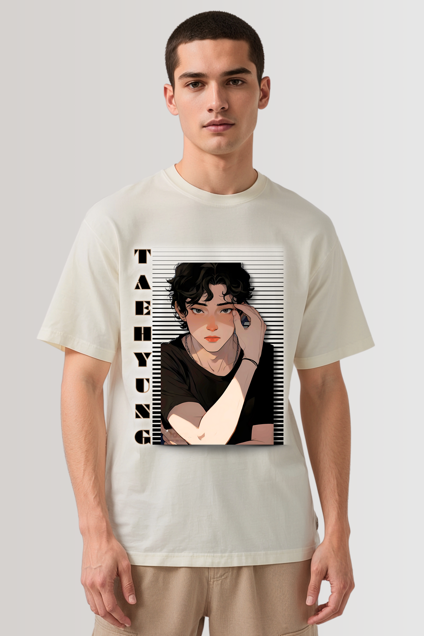 TAEHYUNG OVERSIZED TEE BEIGE