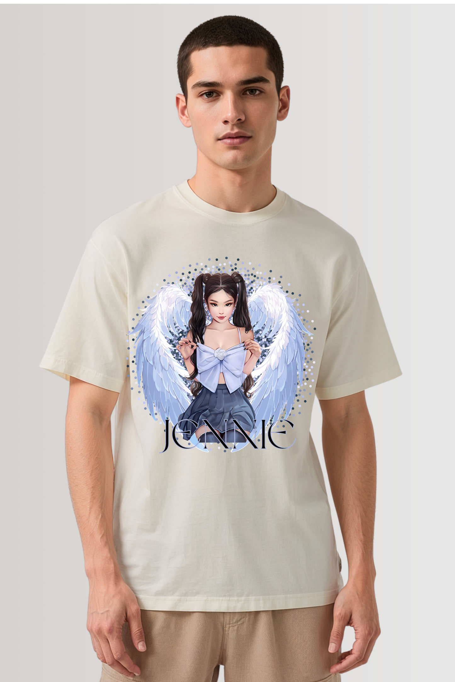 JENNIE OVERSIZED TEE BEIGE