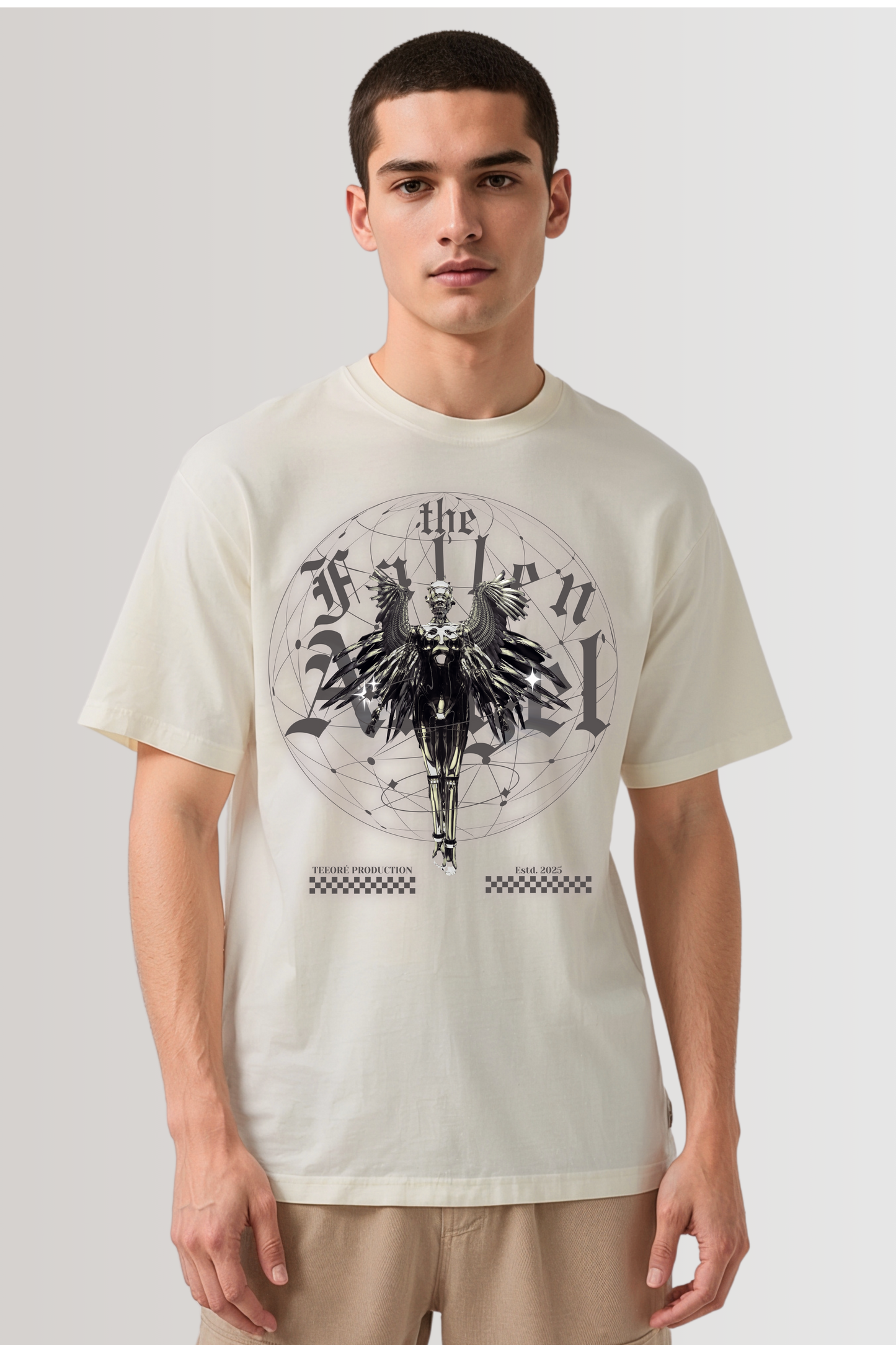 FALLEN ANGEL OVERSIZED TEE BEIGE