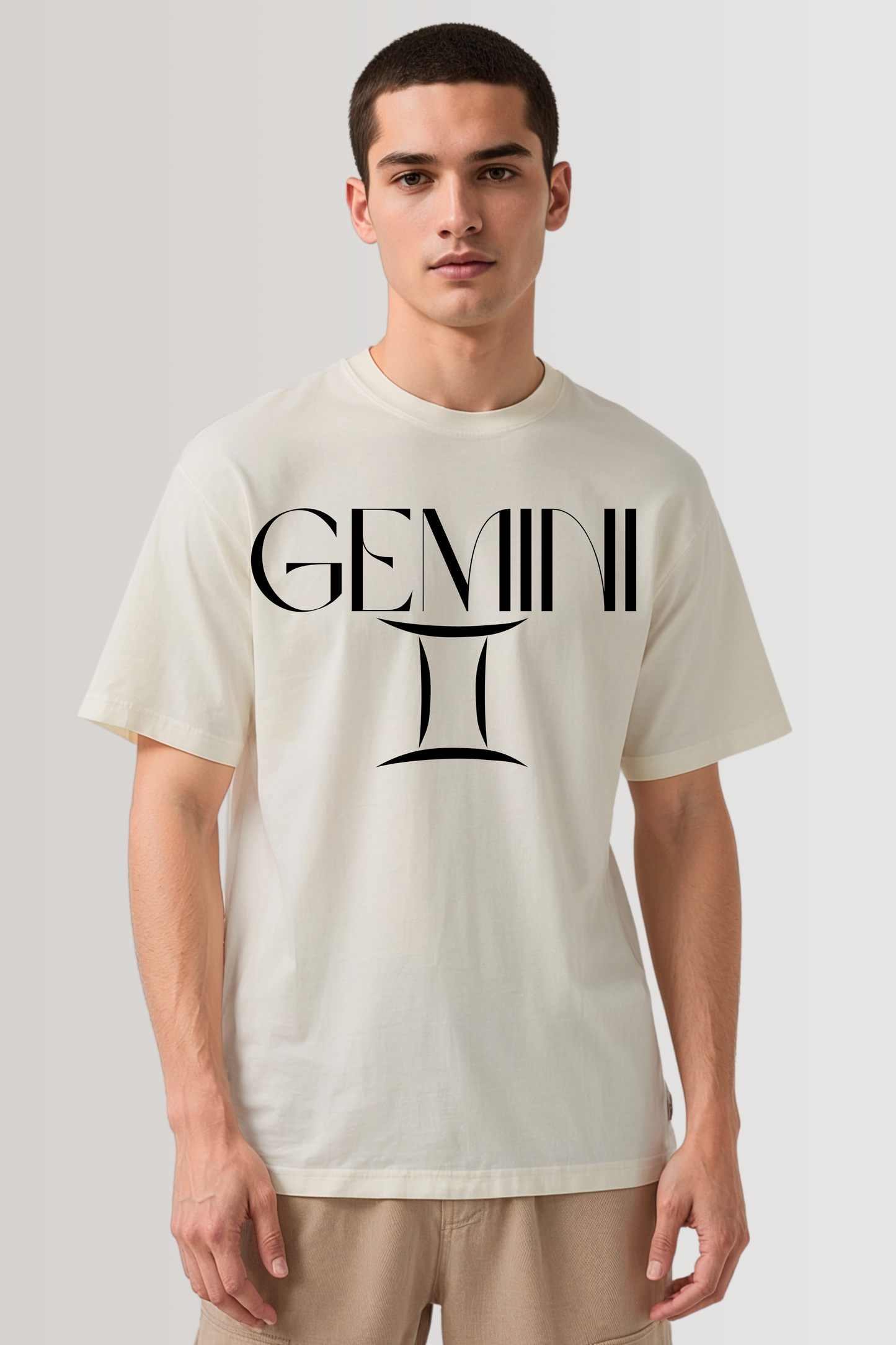 GEMINI OVERSIZED TEE BEIGE