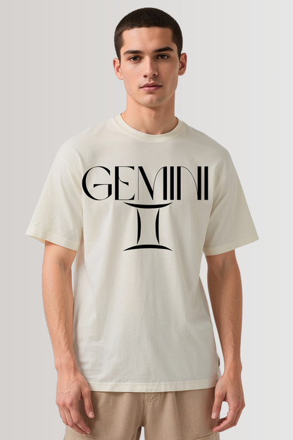 GEMINI OVERSIZED TEE BEIGE
