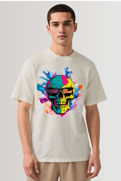 CHILL DUDE OVERSIZED TEE BEIGE