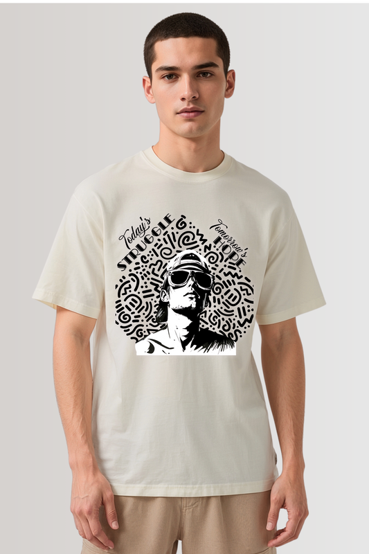 STRUGGLE OVERSIZED TEE BEIGE