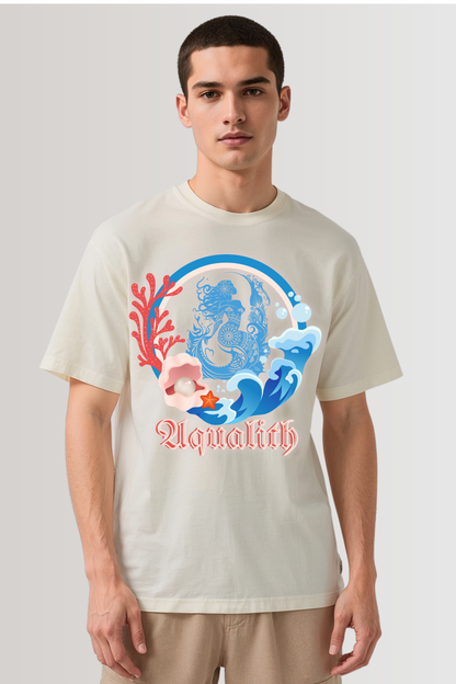 AQUALITH OVERSIZED TEE BEIGE